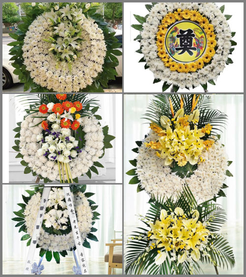 山东青岛胶州市九龙镇永安屯村花圈速递